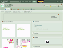 Tablet Screenshot of loveandstyle.deviantart.com