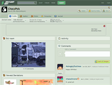 Tablet Screenshot of chocopols.deviantart.com