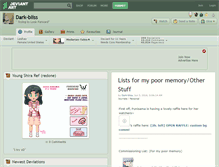 Tablet Screenshot of dark-bliss.deviantart.com