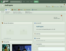 Tablet Screenshot of madpuppies.deviantart.com