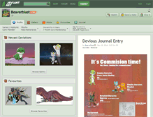 Tablet Screenshot of beaverblast.deviantart.com