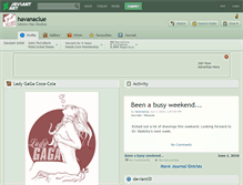 Tablet Screenshot of havanaclue.deviantart.com