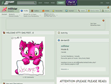Tablet Screenshot of millistar.deviantart.com