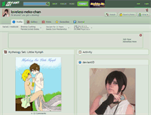 Tablet Screenshot of loveless-neko-chan.deviantart.com