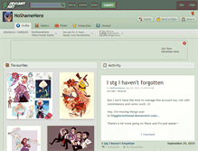 Tablet Screenshot of noshamehere.deviantart.com