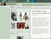 Tablet Screenshot of aphroditeix-fans.deviantart.com
