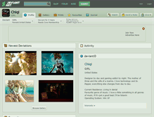 Tablet Screenshot of chiqi.deviantart.com