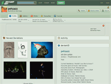 Tablet Screenshot of pehzazz.deviantart.com