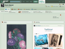 Tablet Screenshot of moon-mascot.deviantart.com