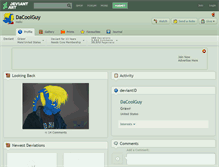 Tablet Screenshot of dacoolguy.deviantart.com