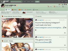 Tablet Screenshot of overweight-cat.deviantart.com