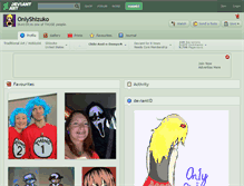 Tablet Screenshot of onlyshizuko.deviantart.com