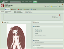 Tablet Screenshot of maki-mango.deviantart.com