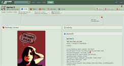 Desktop Screenshot of karma13.deviantart.com