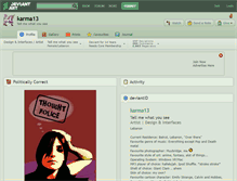 Tablet Screenshot of karma13.deviantart.com