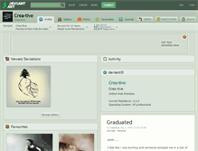 Tablet Screenshot of crea-tive.deviantart.com