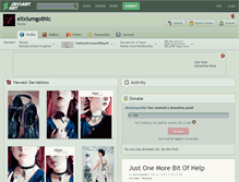 Tablet Screenshot of elixiumgothic.deviantart.com