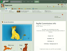 Tablet Screenshot of kopa-love.deviantart.com