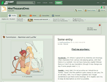 Tablet Screenshot of ninethousandones.deviantart.com