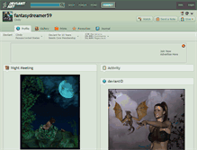Tablet Screenshot of fantasydreamer59.deviantart.com