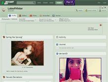 Tablet Screenshot of luteofwinter.deviantart.com