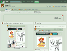 Tablet Screenshot of kaze-ex.deviantart.com