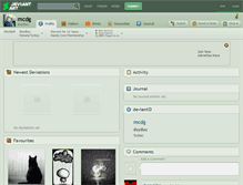 Tablet Screenshot of mcdg.deviantart.com