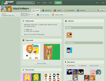 Tablet Screenshot of izzyxlindsay.deviantart.com