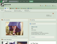 Tablet Screenshot of dance-a-lot.deviantart.com