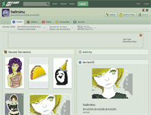 Tablet Screenshot of haiiroinu.deviantart.com