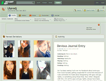 Tablet Screenshot of lfurvnq.deviantart.com