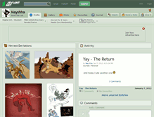 Tablet Screenshot of mayshha.deviantart.com