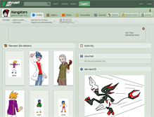 Tablet Screenshot of mangaters.deviantart.com