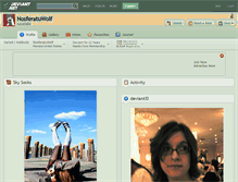 Tablet Screenshot of nosferatuwolf.deviantart.com