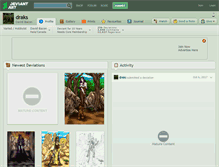 Tablet Screenshot of draks.deviantart.com