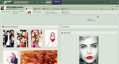 Desktop Screenshot of mileygagalovarou.deviantart.com