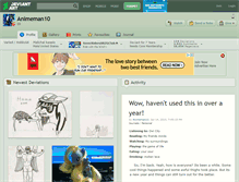 Tablet Screenshot of animeman10.deviantart.com
