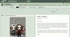 Desktop Screenshot of crowmaiden.deviantart.com