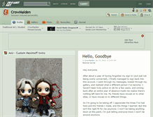 Tablet Screenshot of crowmaiden.deviantart.com