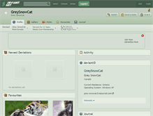 Tablet Screenshot of greysnowcat.deviantart.com