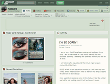 Tablet Screenshot of nazzara.deviantart.com