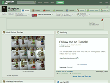 Tablet Screenshot of goagleon.deviantart.com