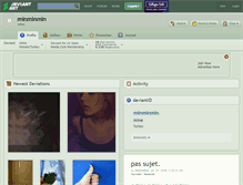 Tablet Screenshot of minminmin.deviantart.com