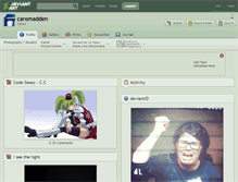 Tablet Screenshot of caromadden.deviantart.com