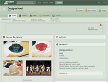 Tablet Screenshot of designernoel.deviantart.com