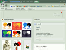 Tablet Screenshot of lilthy.deviantart.com