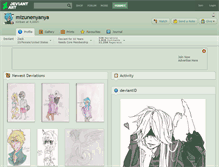 Tablet Screenshot of mizunenyanya.deviantart.com