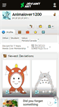 Mobile Screenshot of animalover1200.deviantart.com