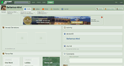 Desktop Screenshot of barbarous-mind.deviantart.com
