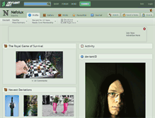 Tablet Screenshot of nafolux.deviantart.com